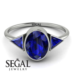 Blue Sapphire Unique Engagement & Wedding Rings – Segal Jewelry