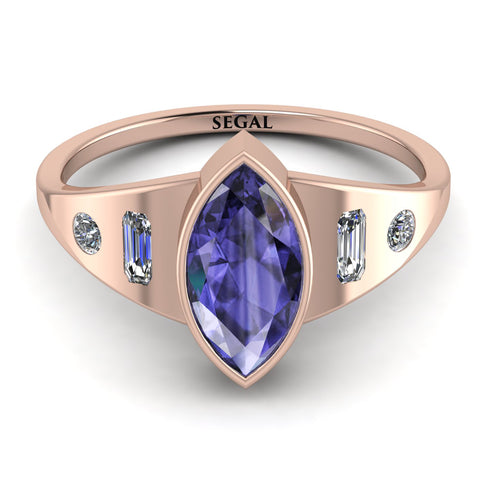 Marquise Bezel Tanzanite Ring - Juliana No. 202