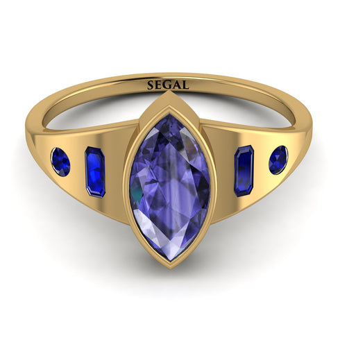 Marquise Bezel Tanzanite Ring - Juliana No. 213