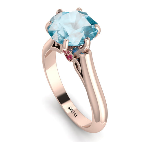 3ct Aquamarine Engagement Ring - June No. 411