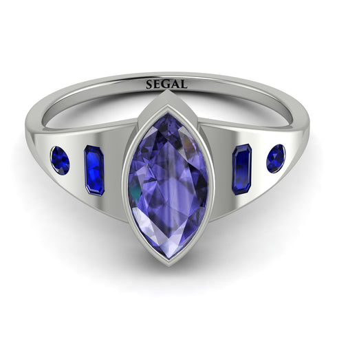 Marquise Bezel Tanzanite Ring - Juliana No. 215