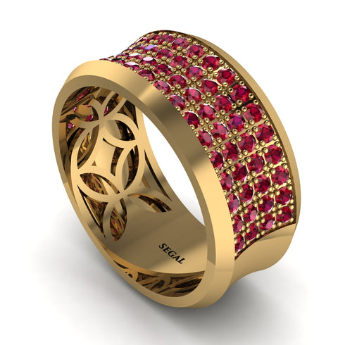 Ruby Filigree Pave Band - Briar No. 10