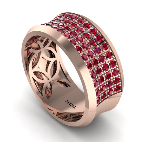 Ruby Filigree Pave Band - Briar No. 11