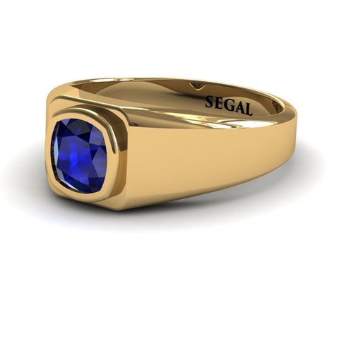 Gabriel's Pinkie Sapphire Ring For Men