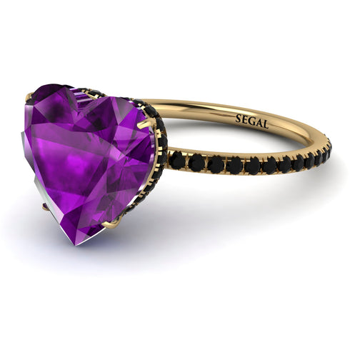 Heart Shape Amethyst Ring - Noelle No. 307