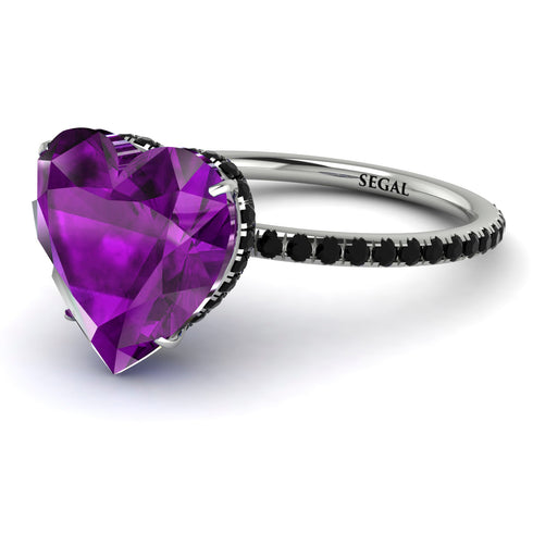 Heart Shape Amethyst Ring - Noelle No. 309