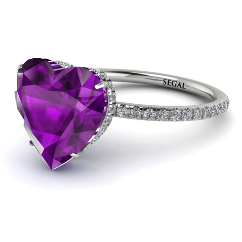 Heart Shape Amethyst Ring - Noelle No. 303