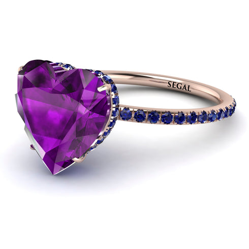 Heart Shape Amethyst Ring - Noelle No. 314