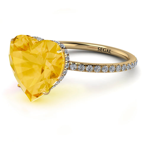 Heart Shape Citrine Ring - Noelle No. 601