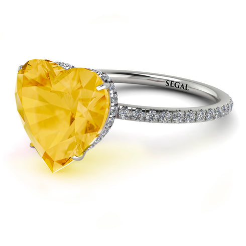 Heart Shape Citrine Ring - Noelle No. 603