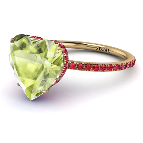 Heart Shape Peridot Ring - Noelle No. 710