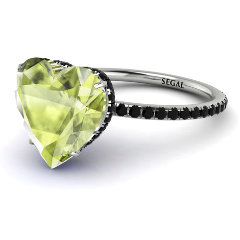 Heart Shape Peridot Ring - Noelle No. 709