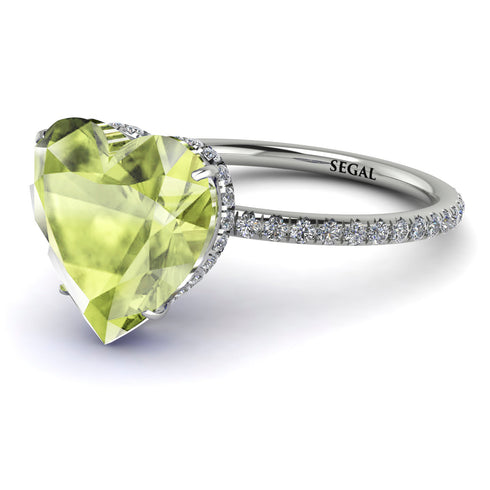 Heart Shape Peridot Ring - Noelle No. 703