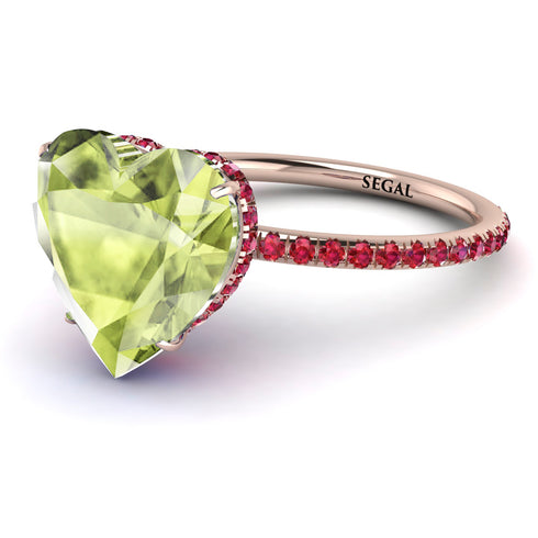 Heart Shape Peridot Ring - Noelle No. 711