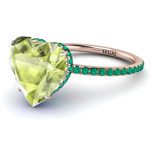 Heart Shape Peridot Ring - Noelle No. 705