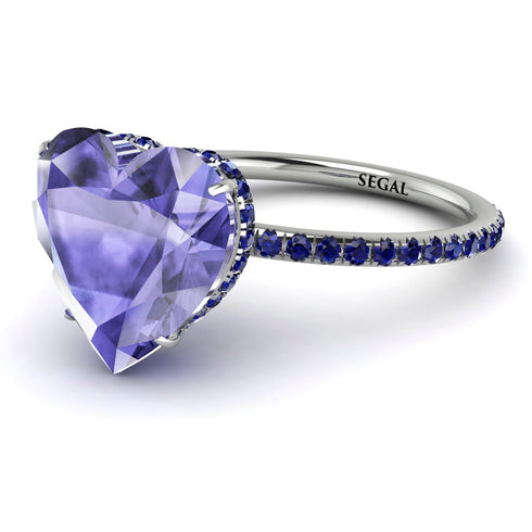 Heart Shape Tanzanite Ring - Noelle No. 215