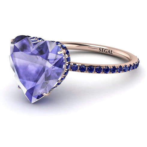 Heart Shape Tanzanite Ring - Noelle No. 214