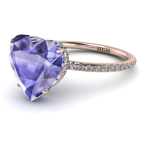 Heart Shape Tanzanite Ring - Noelle No. 202