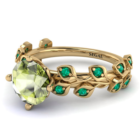 Leaves All Around Peridot Ring - Sydney 2ct No. 704