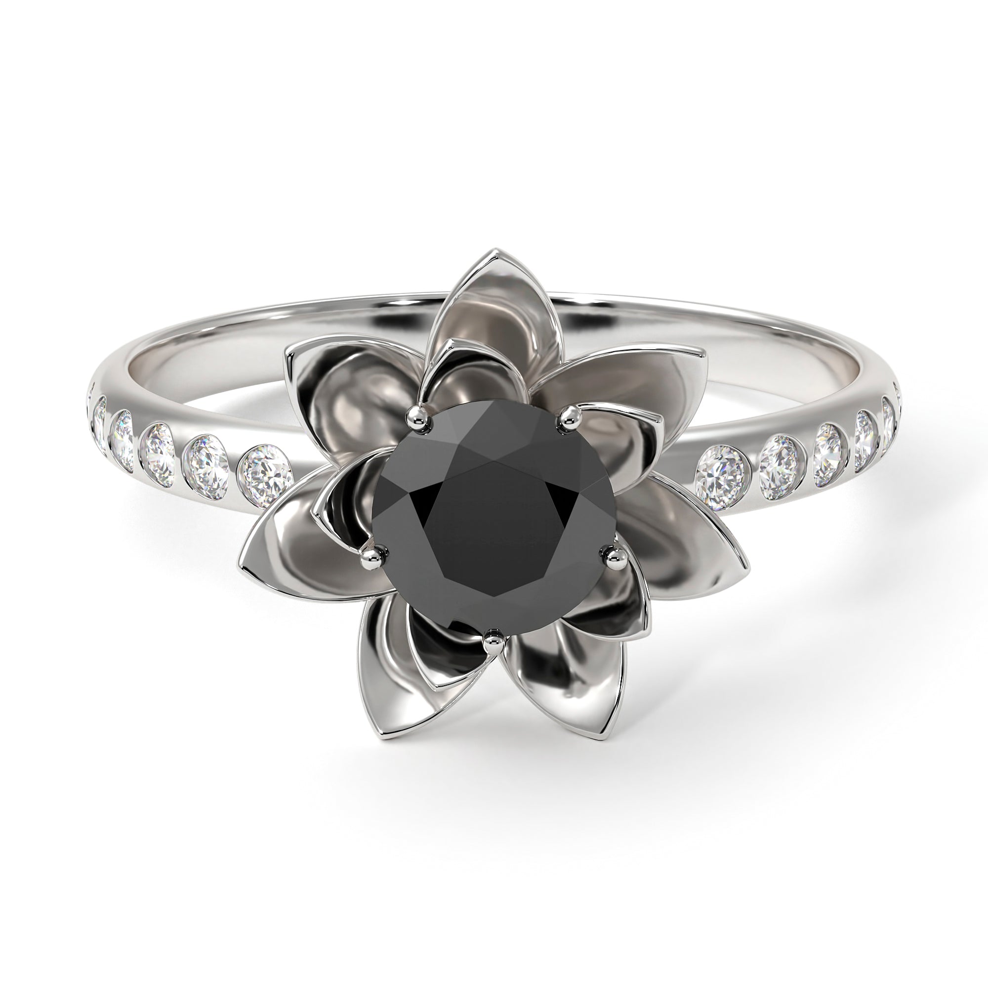 Black diamond and lotus flower Clearance