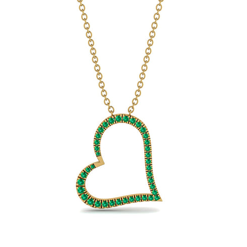 Emerald Heart Necklace - Claudia No. 4