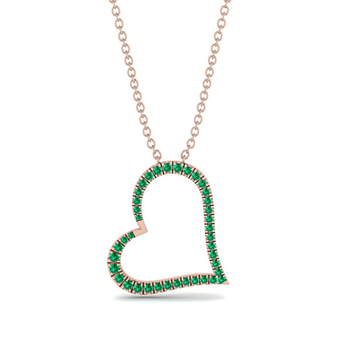 Emerald Heart Necklace - Claudia No. 5