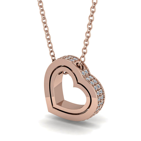 Hidden Diamonds Heart Pendant - Kristen No. 2