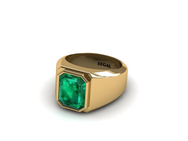 HOYON Dropshop 14K Yellow Gold Natural Emerald Ring 3 For Men With Green  Gemstone And AAA Zircon Setting J230602 From Musuo08, $4.78 | DHgate.Com
