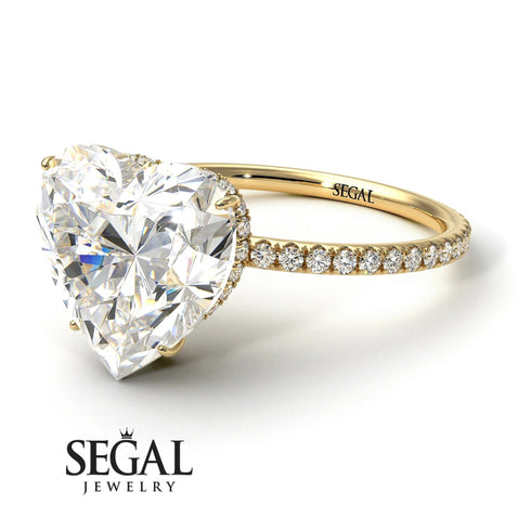 Semi-Mount Heart Shape Diamond Ring - Noelle No. 1000