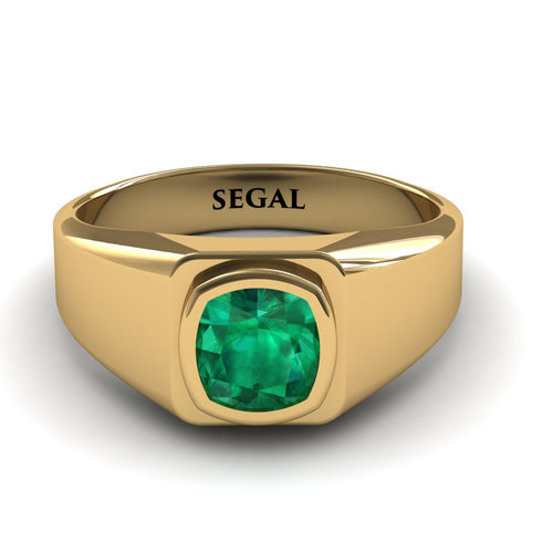 Alex's Pinkie emerald Ring For Men