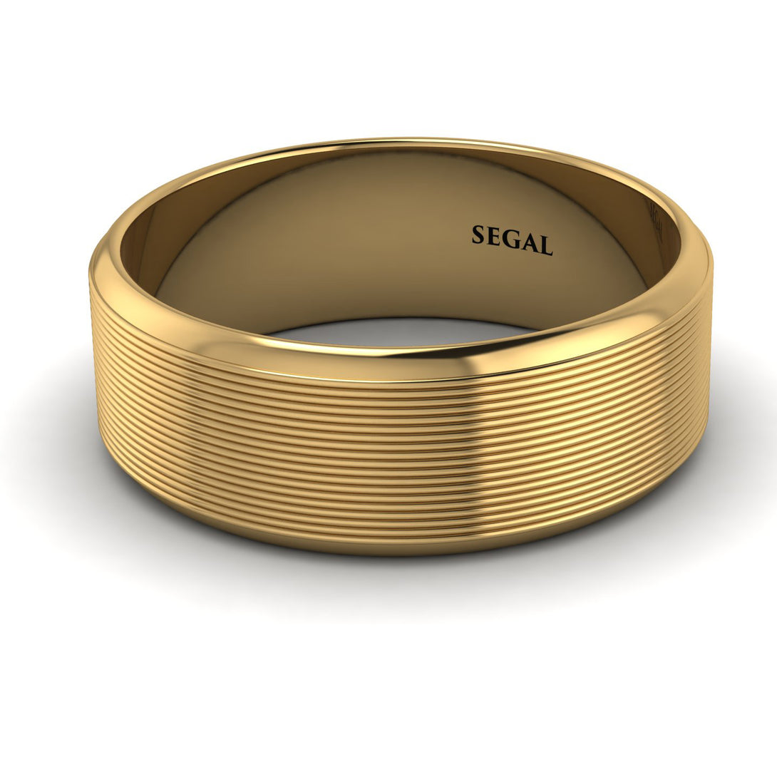 Horizontal Ribbed Bands Ribbed wedding band 60 photos - Astyledwedding.com