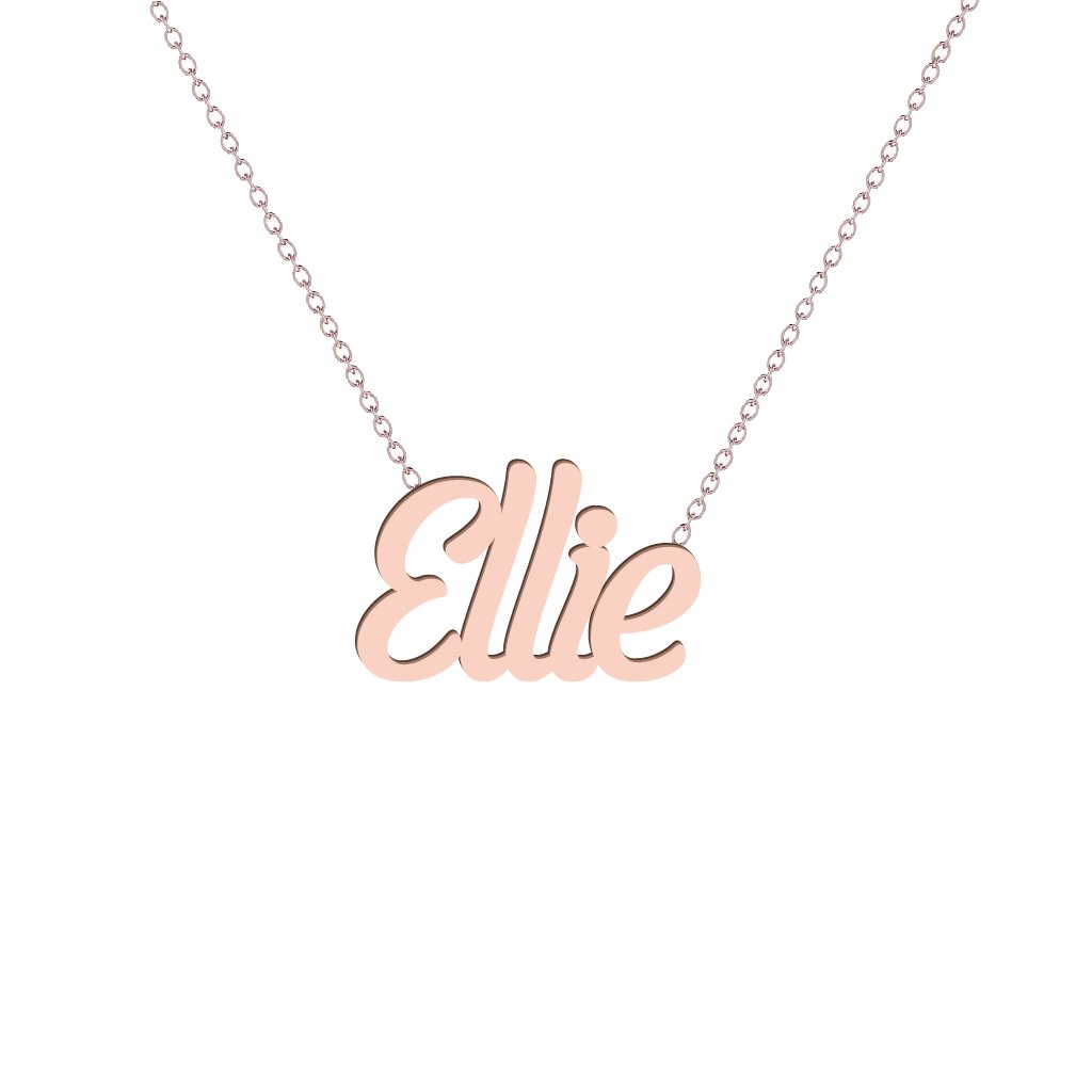 ELLIE Round Letter Necklace