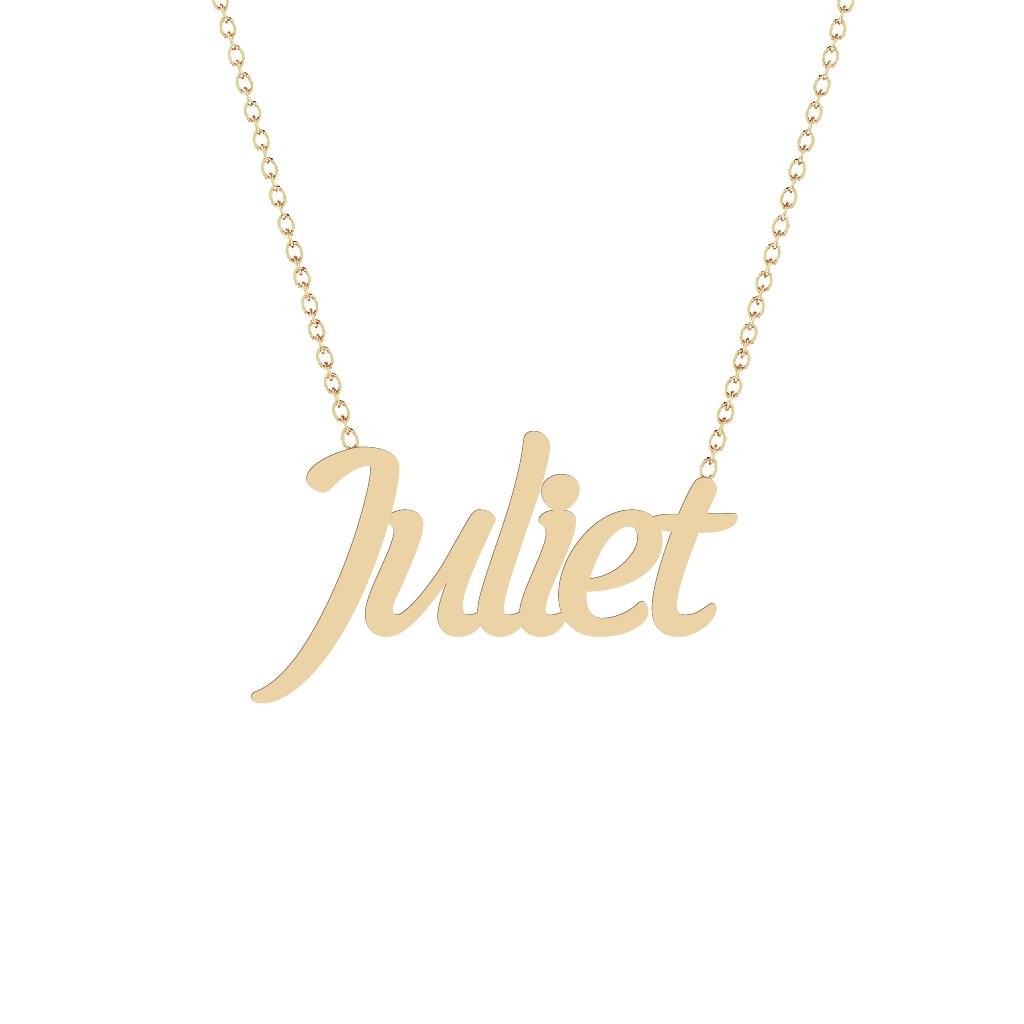 Gold Name Necklace - Juliet – Segal Jewelry