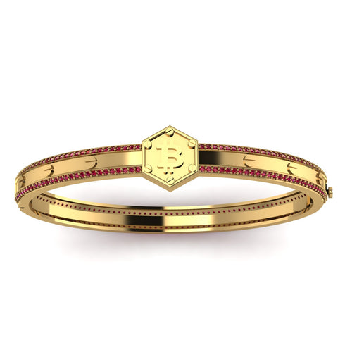 Bitcoin Ruby Bracelet - Wesley No. 28