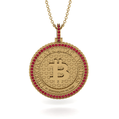 Bitcoin Ruby Necklace - Cooper No. 28