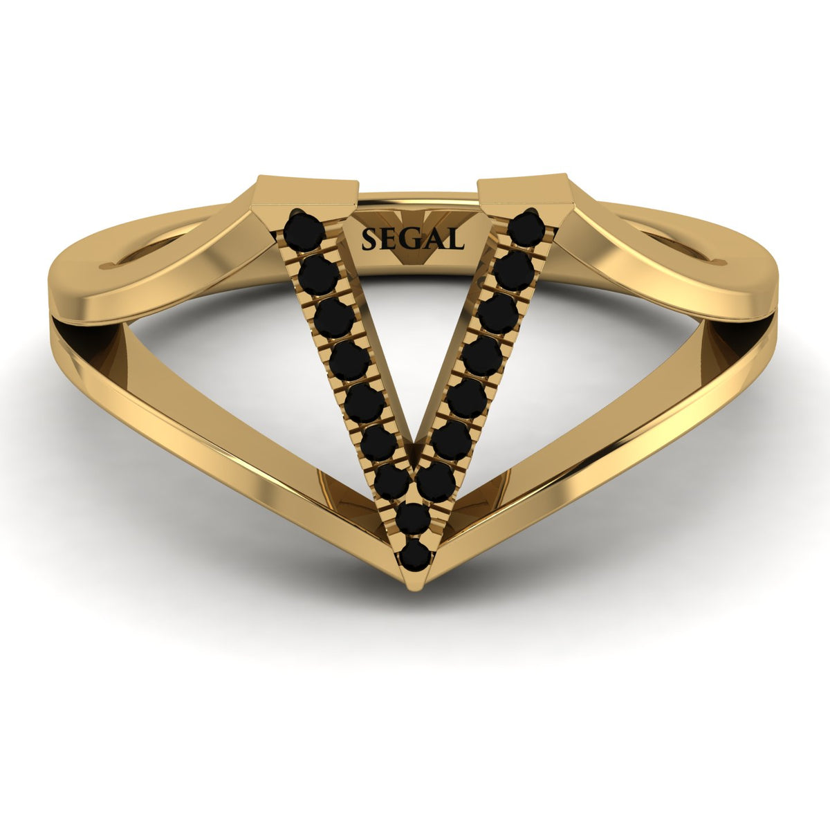Letter For Loved Once | Letter Ring Band Design | Anniversary Ring | V –  jewellempire