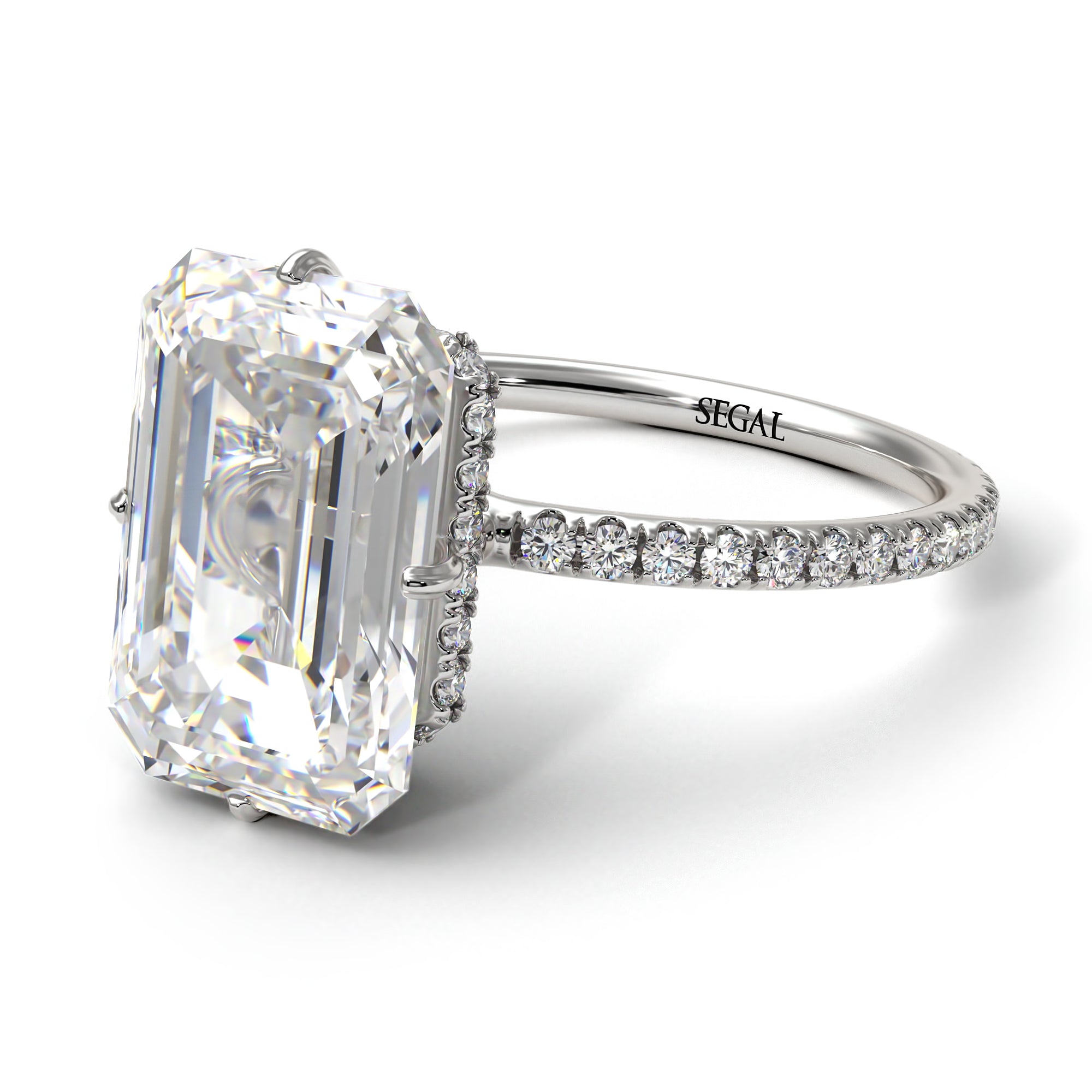 Halo Radiant Diamond Ring | Engagement Ring | Nir Oliva Jewelry