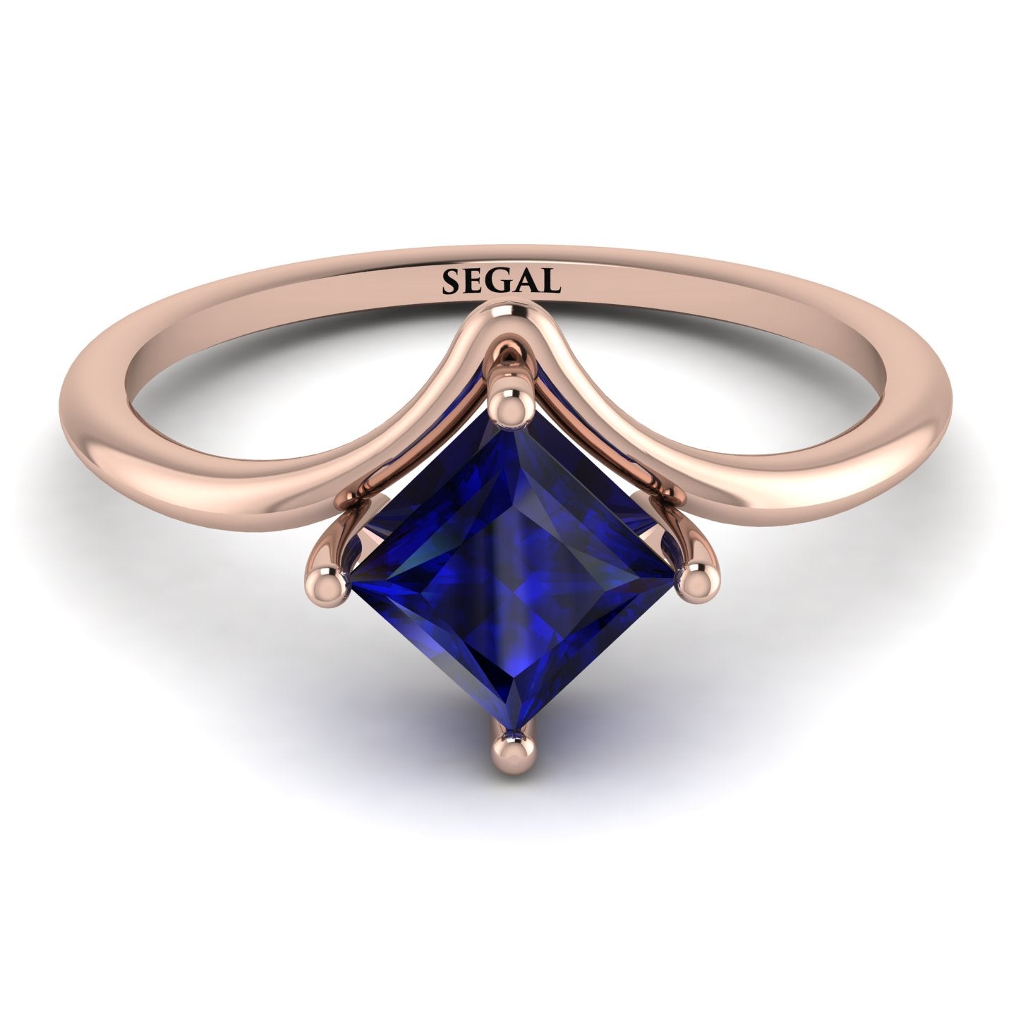 Princess-Cut Blue Lab-Created Sapphire and 0.15 CT. T.W. Diamond Engagement  Ring in 10K White Gold | Peoples Jewellers