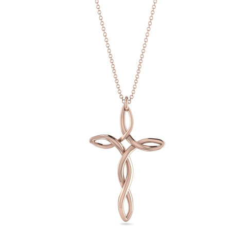 Swirl Cross Necklace - Luke No. 2